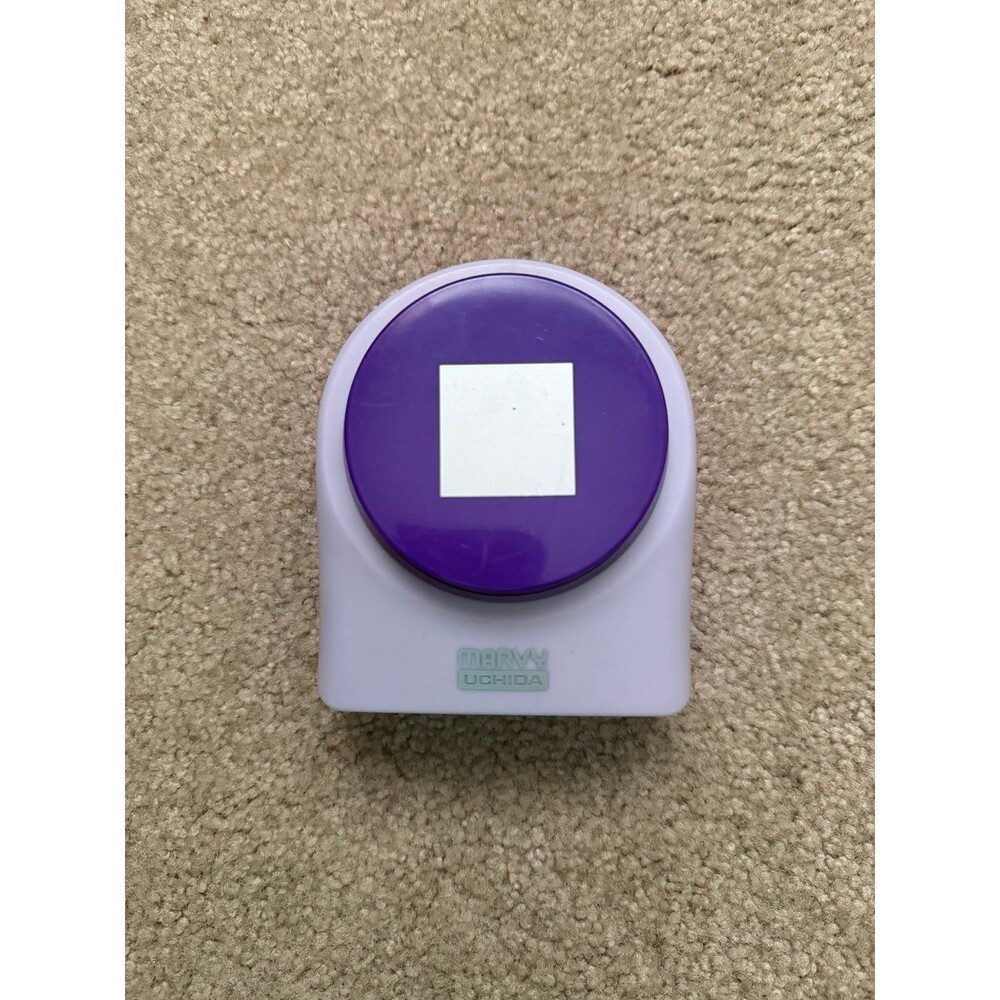 Marvy Uchida 1-inch Square Paper Punch Crafting Scrapbooking Arts Crafts